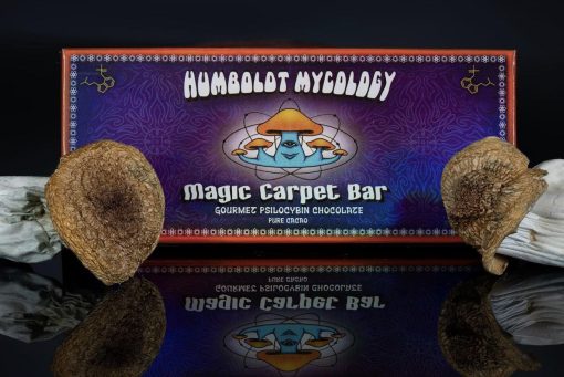 Humboldt Mycology mushroom chocolate | Humboldt mycology magic carpet bar chocolate