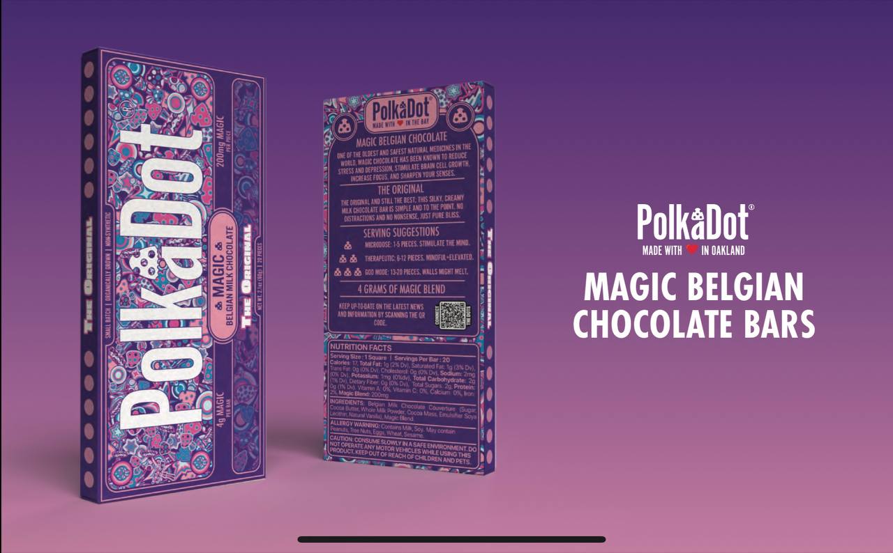 polkadot magic belgian chocolate | polkadot chocolate bars